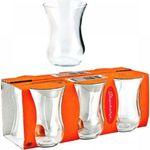 Pasabahce Classic Turkish Tea Glasses 120ml Set of 6 Clear Heat-Resistant Cups