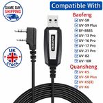 USB Programming Cable For Baofeng/Pofung UV-5R UV-82 GT-3 888s TEN4 F9+Radio