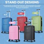 XL Large Suitcase 4 Wheel Medium Lightweight Luggage ABS Hard Shell Cabin Case