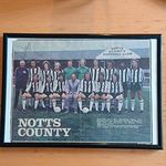 Signed Notts County Football Club Framed Team Photo.