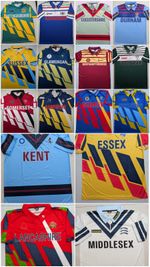 England County Cricket 90s Retro Shirt Collection | 16 Club Replica Remake Jerse