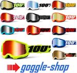 Unisex 100% STRATA 2 MX Goggles Perfect Gift Mirror/Clear Lens, Anti-Fog, UV400