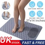 PVC Bath Mat Non Slip Bathtub Strong Suction Anti-Mold Inches 27*14" Shower Mat