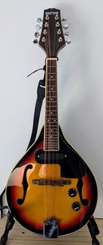 Boston Electro-Acoustic Mandolin A-Style Sunburst - With Gig Bag and Strap