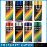 MOTIP METALLIC SPRAY PAINT 400ML BROWN SILVER GOLD GREEN YELLOW BLUE BLACK RED