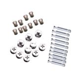 Reusable Furniture Connectors with Tapered Threads for Cabinets and Drawers
