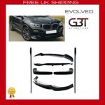 AERO BODYKIT GLOSS BLACK FULL LOWLINE SKIRTS SPLITTER FOR BMW X3 G01 2018-2021