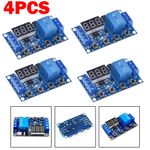 4X DC6-30V Timer Relay Programmable Delay Relay Module Cycle Timer LED Display