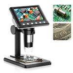 Digital Microscope 1600X Coin Microscope 1080P Video Microscope for Adult