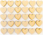 Wooden MDF heart shape cutout blank tag for craft, Embellishments, Decoration