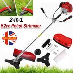 52cc Petrol Grass Strimmer / Trimmer / Brush Cutter - 5 Year Warranty