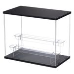 3 Tier Acrylic Display Case with LED Light for Collectibles Dustproof Showcase