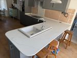 Alaska Grey Quartz Luxury Kitchen Worktop Countertop 3000mm x 620mm x 30mm