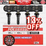 Autel TPMS MX-Sensor 2in1 315MHz & 433MHz Auto Tire Pressure Sensor Programmable