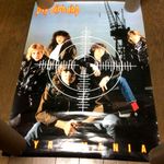 Def Leppard Pyromania Original Poster 1980s Hard Rock Heavy Metal Vintage