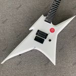 Gloss White Solid Electric Guitar Side Dot Inlay H Pickup 24 Fret Stainless Fret