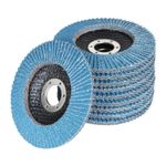 40PCS 4.5in Blue Zirconium T29 Flap Discs 40 Grit Coarse Grade 115MM Angle Wheel