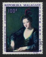 Malagasy Rep. Painting by J. B. Santerre PhilexAfrique 1968 CTO SG#158 Sc#C97