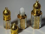 3pcs Empty perfume oil Glass Bottle with Roller Ball 3,6, 12ml Attar Perfume Oil