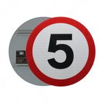 5 MPH Speed Limit Sign Road Grade CE Marked | RA2 Reflective | Various Sizes