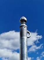 Heavy duty garden Washing line pole / clothes line post with wrapping cleat