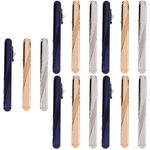 Assorted Metal Tie Clips for Men Stylish Striped Business Accessories
