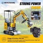 Free shipping from US Mini Excavator Crawler 1 Ton Excavator 13.5 HP  B&S EPA