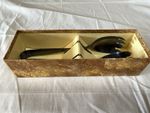 Vintage EPNS Sprung Salad Serving Tongs, Art Deco Style, Boxed, Made in England