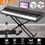♬Mustar 88 Semi Weighted Keys Digital Piano Portable Keyboard Pedal Bluetooth