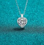 2.0ct Heart Cut Lab‑Created Diamond Test Pass VVS1/D/Excellent Necklace