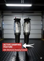 Pair Front Active Air Suspension Struts with EDC - Fits 2013-2018 RAM 1500