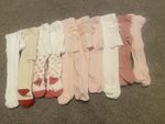 10 Pairs 0-3 Month Baby Tights for Girls