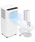 EMtronics 9000BTU Portable Air Conditioner Dehumidifier Fan Window Vent Kit USED