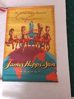Vintage 1930s Marsala James Hopp and Son Advertising Poster