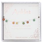 Equilibrium Colourful Daisies Silver Plated Anklet