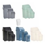 Plastic Swing Bin 8L/25L/50L Waste Dustbin Rubbish Refused Recycle Bins Home