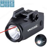 800 Lumen Red Laser Gun Pistol Light Flashlight ComboRail For Glock 17/19/20/22|
