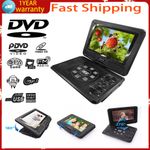 Portable DVD Player CD TV 16:9 LCD Large Swivel Screen AV Rechargeable Remote