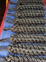 8 narrowboat  jet black traditional rope fenders