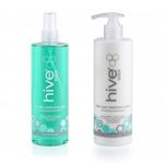 Hive Waxing Pre After Care Duo Cleanser Spray Lotion Set Bundle 400ml UK SELLER