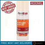 PLASTIKOTE MAGNOLIA MATT SPRAY PAINT 400ML QUICK DRY ACRYLIC FOR METAL PLASTIC