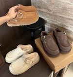 Women Goldenstar Evelina Clog Burnt Cedar Winter Warm Girl Slippers Shoes UK3456