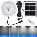 LED Solar Ceiling Light Dimmable Outdoor Indoor Pendant Security Flood Lamp