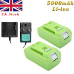 For Greenworks 24V 5.0AH G-24 24V 29852 29322 29807 29842 Li-ion Battery/Charger