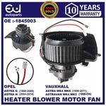 FOR VAUXHALL ASTRA G MK4 ASTRA H MK5 HEATER BLOWER MOTOR FAN RHD 1998-2014