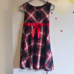Ashley Ann Girls Red/Black/White Plaid Sleeveless A-Line Bow Dress 2-3 Years