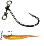 50/100pcs Drop Shot Hooks in-line Drop Shot Rig For Bass,Perch Size 6# 4# 2#