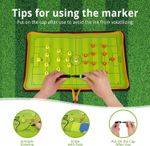 Portable Football Coaches Tactical Board with Marker pieces,Pen and Eraser SPORT