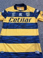 Parma 21/22 Away Football Shirt Medium Yellow And Blue Stripes
