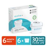 Aqua Optima Evolve+ Water Filter - Pack of 6